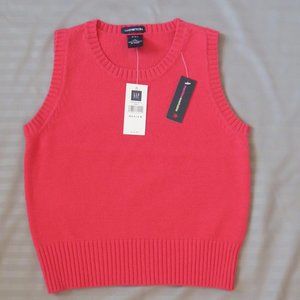 GAP Kids Watermelon Color Sweater Vest,  Size Medium (7/8)  NWT